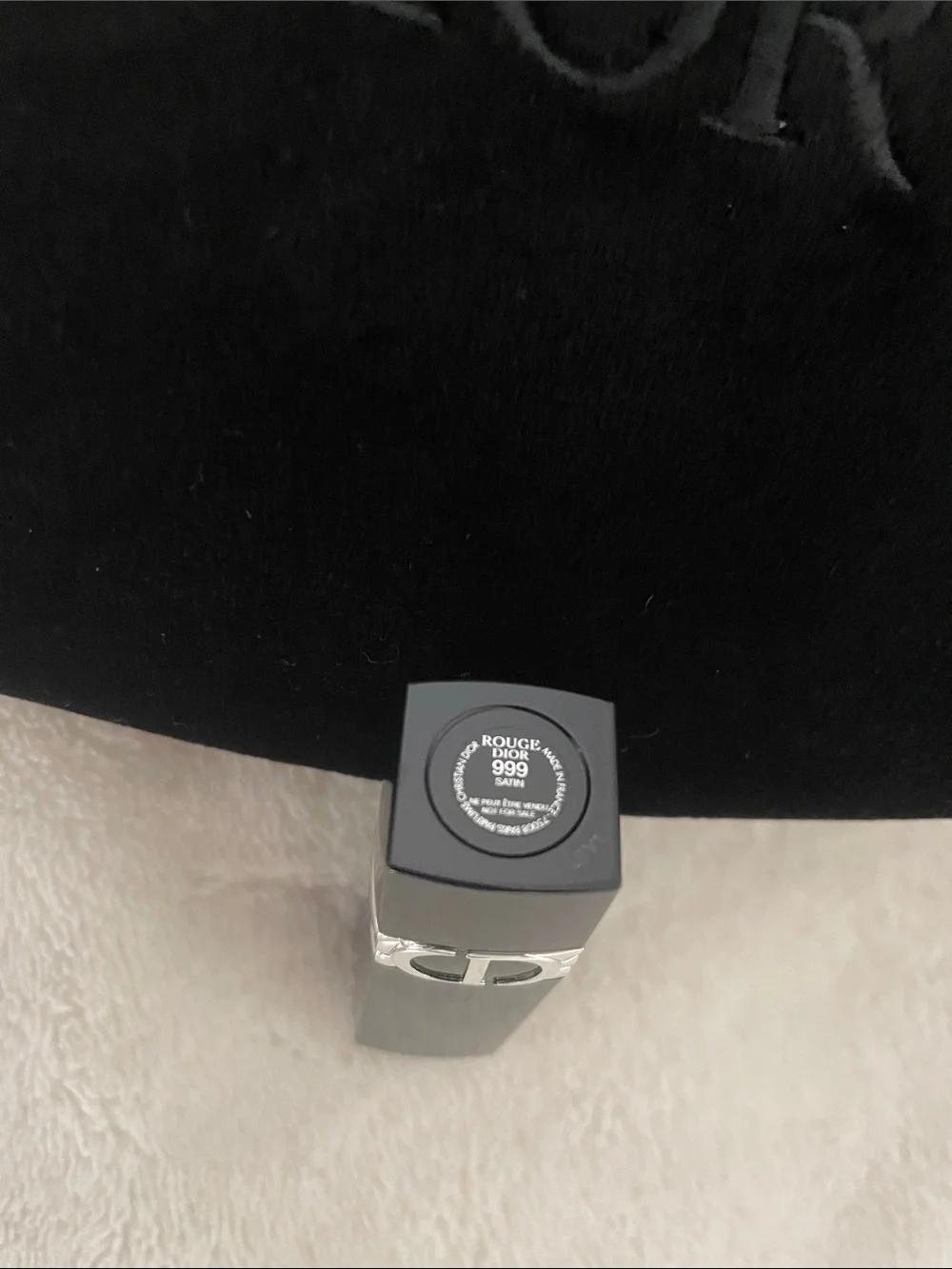 Dior Velvet Pouch and Lipstick